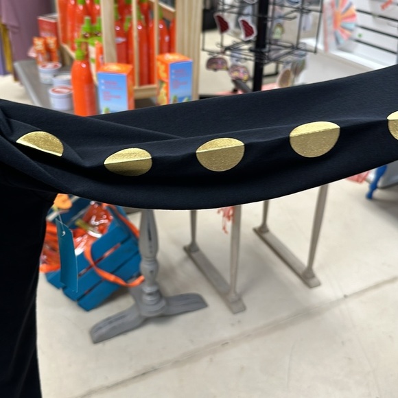 Planet long sleeve black top with gold circle accents - Picture 5 of 6